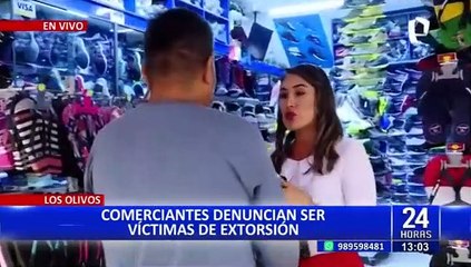 Los Olivos: Comerciante recibe arreglos fúnebres en su puesto de trabajo como extorsión