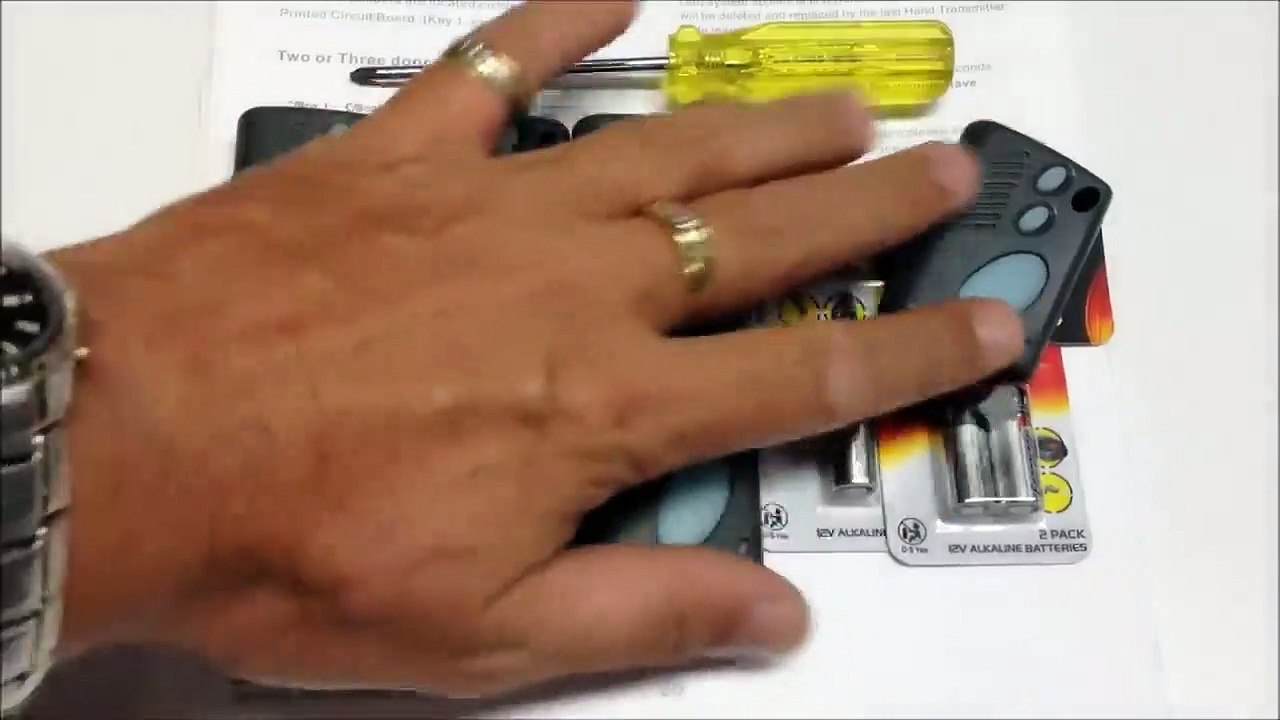 How to Replace a Gliderol TM-305C Hand Transmitter Battery