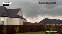 Gloomy clouds and a possible tornado in Texas