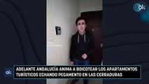 Adelante Andalucía anima a boicotear los apartamentos turísticos echando pegamento en las cerraduras