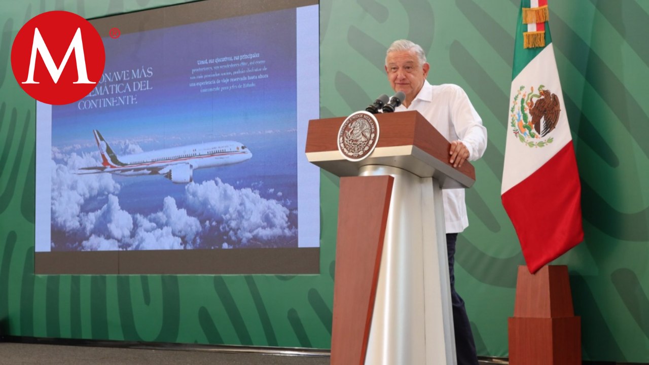 Avión presidencial era "muy lujoso para faraones acomplejados": AMLO muestra imágenes