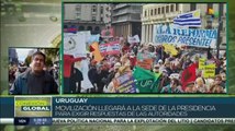 Jubilados de Uruguay exigen mejores condiciones de vida