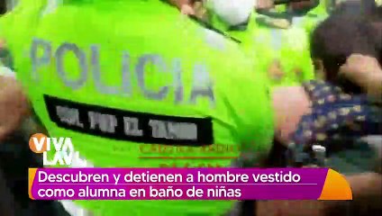 Captan a hombre vestido de alumna en los baños de una escuela