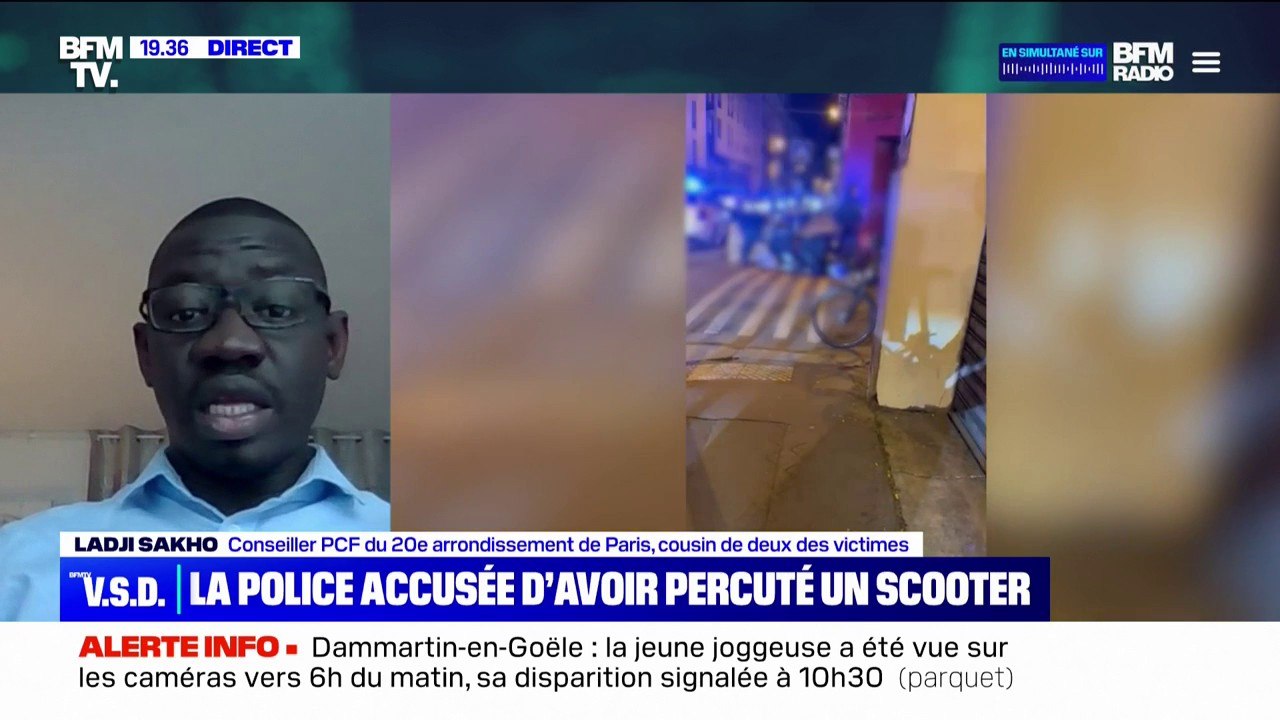 Mineurs percutés à scooter: "Par peur, les enfants essayaient de fuir" pour Ladji Sakho, conseiller PCF du 20e arrondissement de Paris et cousin de deux des victimes