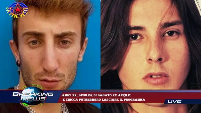 Amici 22, spoiler di sabato 22 aprile: e Cricca potrebbero lasciare il programma