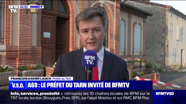François-Xavier Lauch, préfet du Tarn, sur l'A69 Toulouse-Castres: J'ai autorisé cette manifestation en échange de l'engagement des organisateurs qu'il n'y ait pas de débordements
