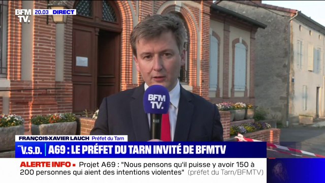 A69: Ça fait partie des objectifs qu'à la fin de cette manifestation, il n'y ait pas d'occupation pour François Xavier Lauch (préfet du Tarn)