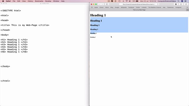 Programming In HTML5 - Tutorial 12 | HTML Headings