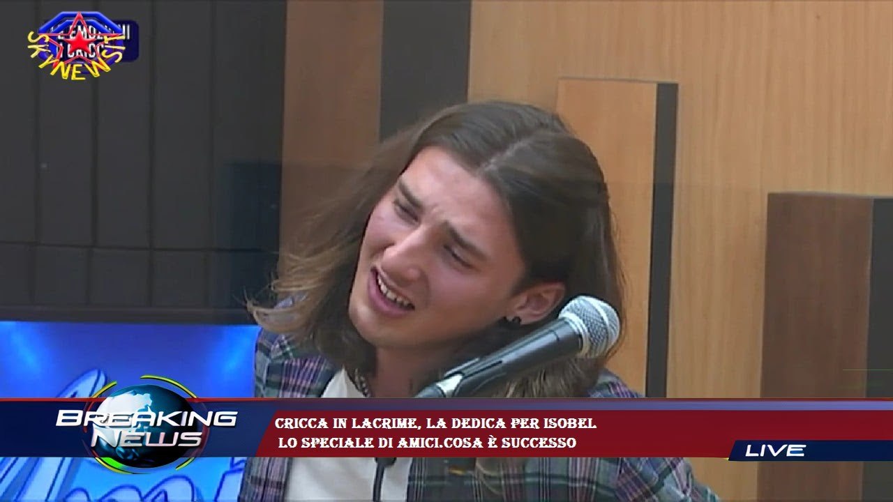 Cricca in lacrime, la dedica per Isobel  lo speciale di Amici.Cosa è successo