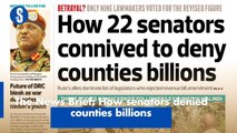 The News Brief: How senators denied counties billions