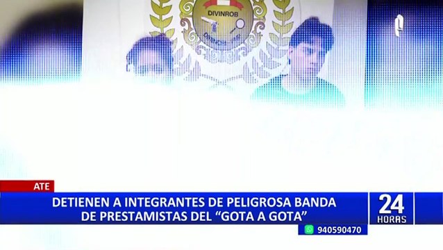 'Los Fatales del Atraco': desarticulan banda de extorsionadores dedicados al 'gota a gota'