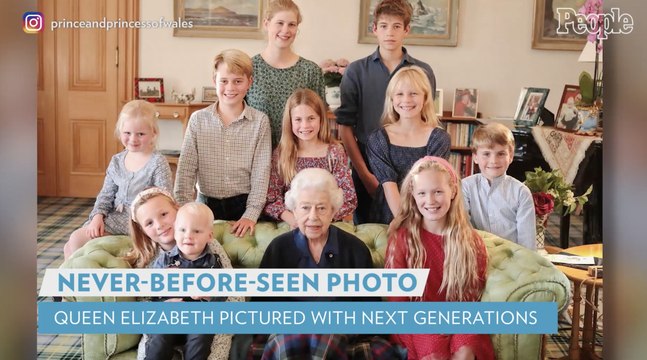 See the Newly Released Photo of Queen Elizabeth with the Next Generations of Royals — Taken By Kate!