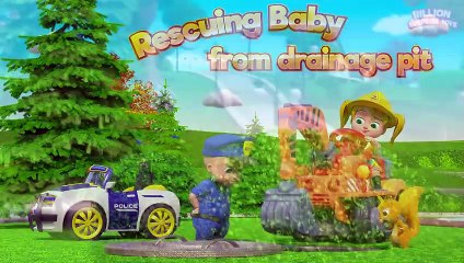 Baby is on Trouble! Rescue Team Saves Baby _ Fun Playtime Story For Kids