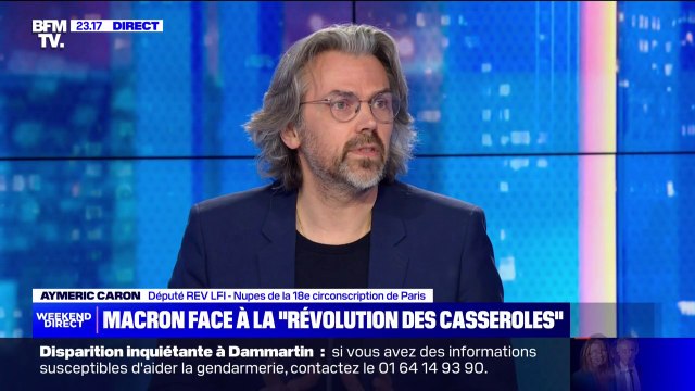Aymeric Caron (REV-LFI): Les Français qui sont mécontents en ce moment ne souhaitent pas que ça se passe mal en France