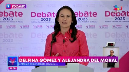 Delfina Gómez y Alejandra del Moral se declaran ganadoras del primer debate