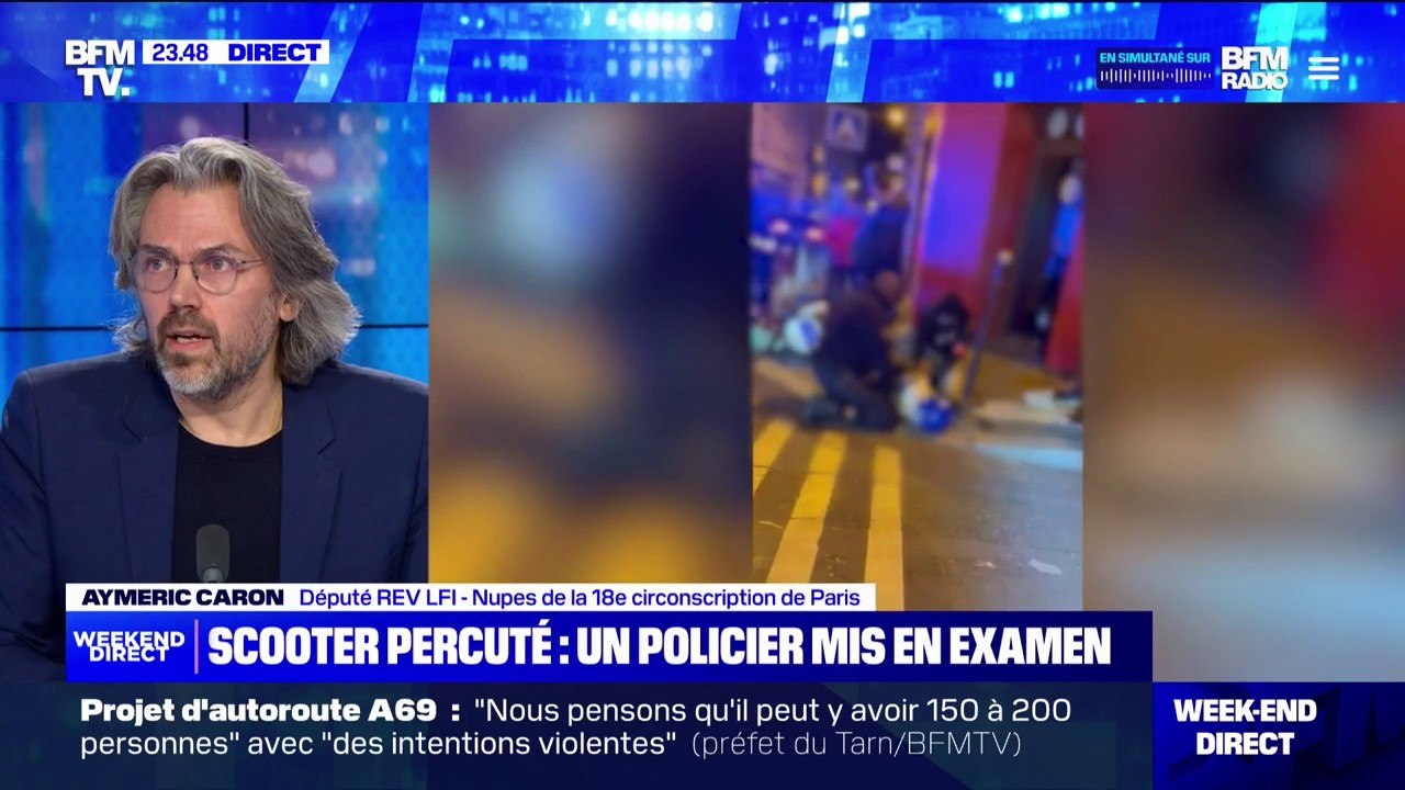 Mineurs percutés en scooter par la police: "C'est une affaire de plus et une affaire de trop" pour Aymeric Caron (REV-LFI)