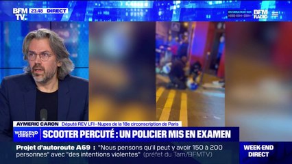 Mineurs percutés en scooter par la police: "C'est une affaire de plus et une affaire de trop" pour Aymeric Caron (REV-LFI)