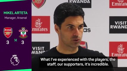 Скачать видео: Arteta confident Arsenal can bounce back after more dropped points