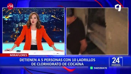 Miraflores: detienen a cinco personas con varios ladrillos de droga