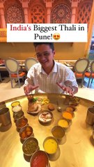 India's Biggest Thali! in Pune., must try it.
