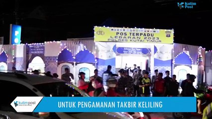 Bupati Kutim Dan Forkopimda Pantau Takbir Keliling