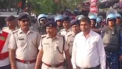 सिवान: ईद पर्व को लेकर निकाला गया फ्लैग मार्च, चप्पे-चप्पे पर पुलिस बल तैनात