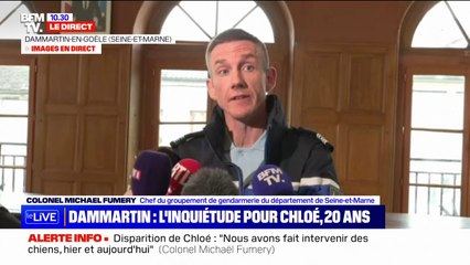 Disparition de Chloé: "Aucune piste n'est ni exclue ni privilégiée", affirme le colonel Michael Fumery