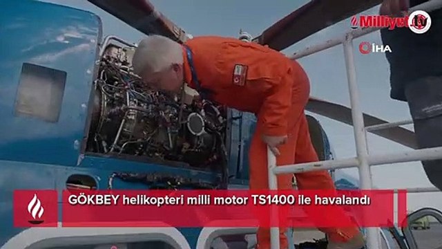 GÖKBEY helikopteri milli motor TS1400 ile havalandı