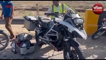 VIDEO : दो बाइकों की जोरदार ​भिड़ंत, विदेशी सैलानी की मौत