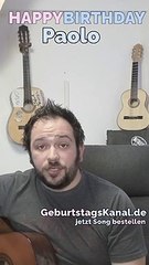 Happy Birthday, Paolo! Geburtstagsgrüße an Paolo