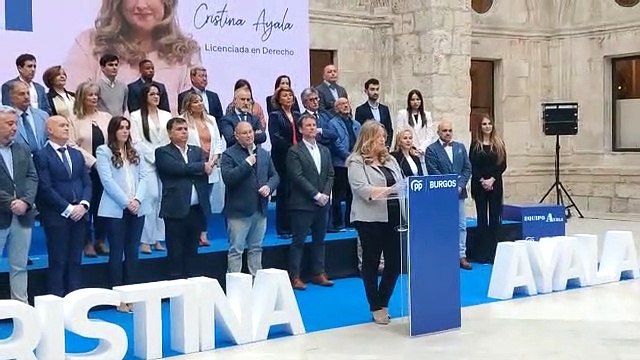 Cristina Ayala presenta su candidatura a la Alcaldía de Burgos