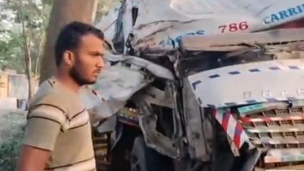 सारण: छपरा में तेज रफ्तार के कारण हुआ लाखों का नुकसान, चालक-उपचालक फरार