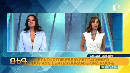 Callao: Conductor ebrio protagonizó dos accidentes durante una noche