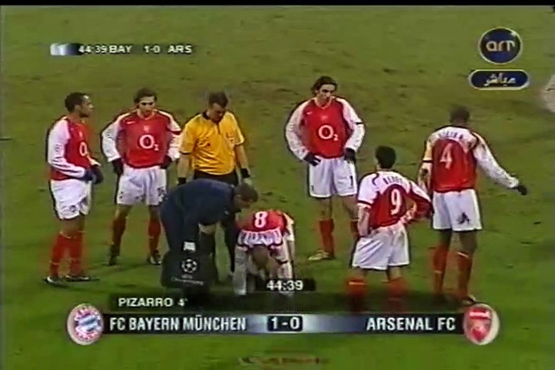 مباراة بايرن ميونخ 3-1 ارسنال دوري أبطال أوروبا 2004-2005