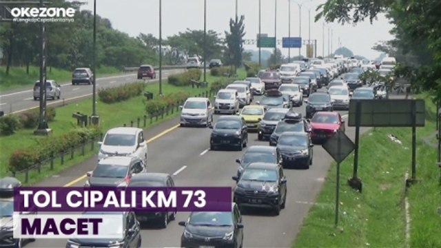 Arus Mudik Masih Terjadi di Hari Lebaran, Tol Cipali KM 73 Terpantau Macet