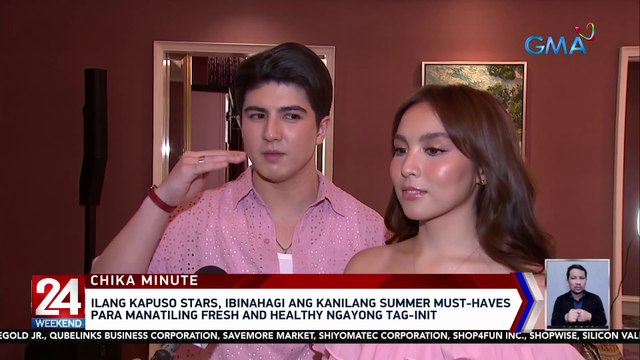 Ilang Kapuso stars, ibinahagi ang kanilang summer must-haves para manatiling fresh and healthy ngayong tag-init | 24 Oras Weekend