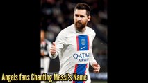 Angers Fans Chanting & Singing Lionel Messi's Name as Messi save Angers fans after Running on Pitch