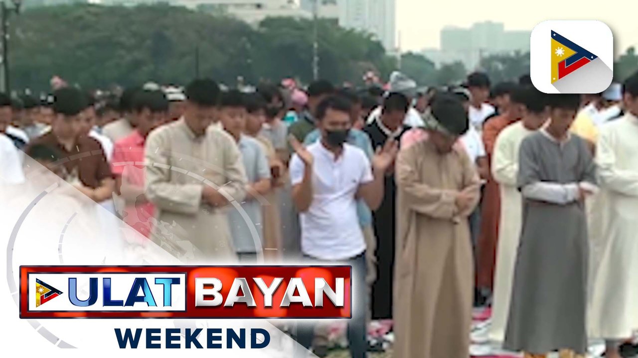 Libo-libong Muslim, nagtipon sa Quirino Grandstand para ipagdiwang ang Eid'l Ftr