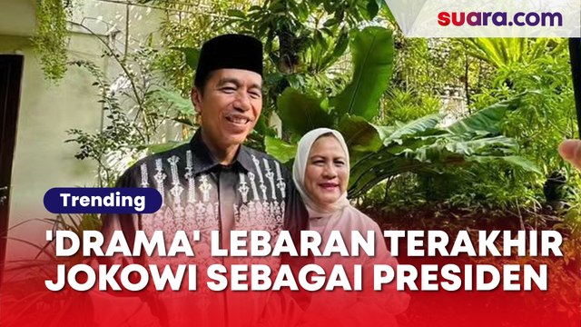 'Drama' Lebaran Terakhir Jokowi sebagai Presiden Republik Indonesia