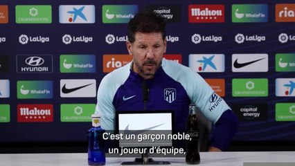 Atlético - Simeone : "Quand Griezmann va bien, l'équipe joue un football différent"