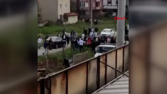 Bursa'da 50 kişinin karıştığı, 10 kişinin yaralandığı kavga kamerada