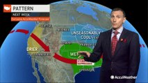 Rain to ease drought concerns across parched central and southern Plains