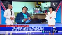 Exprocurador Salas sobre Toledo: “Será encarcelado mientras llega las autoridades peruanas”