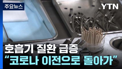 코로나19 아닌 호흡기 질환 급증..."코로나 이전으로 돌아가는 중" / YTN