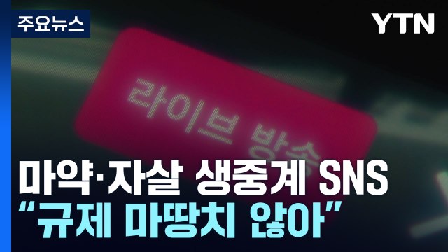 마약·자살 생중계 넘치는 SNS... 규제 마땅치 않아 / YTN