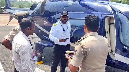 धर्मस्थल में डीके शिवकुमार के हेलीकॉप्टर की तलाशी