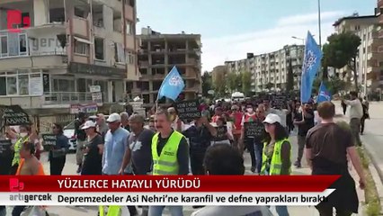 Yüzlerce Hataylı yürüdü: Kenti yeniden kuracağız