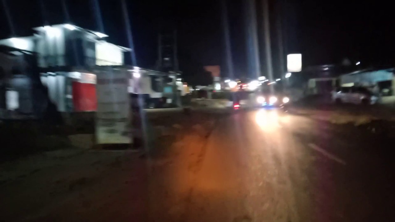 Pengamanan ketat arus mudik lebaran malam ke2 di pusat kota Tenggarong Kutai barat kaltim.