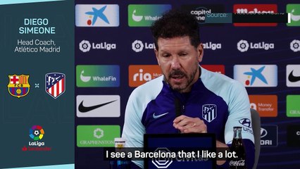 Simeone sings Xavi's praises for Barcelona turnaround