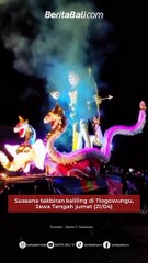 Suasana takbiran keliling di Tlogowungu, Jawa Tengah jumat (21/04)